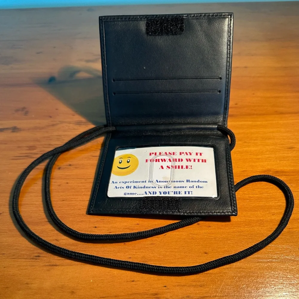 Professional Office Conference Men’s Levenger Black Card/ID Holder Organizer